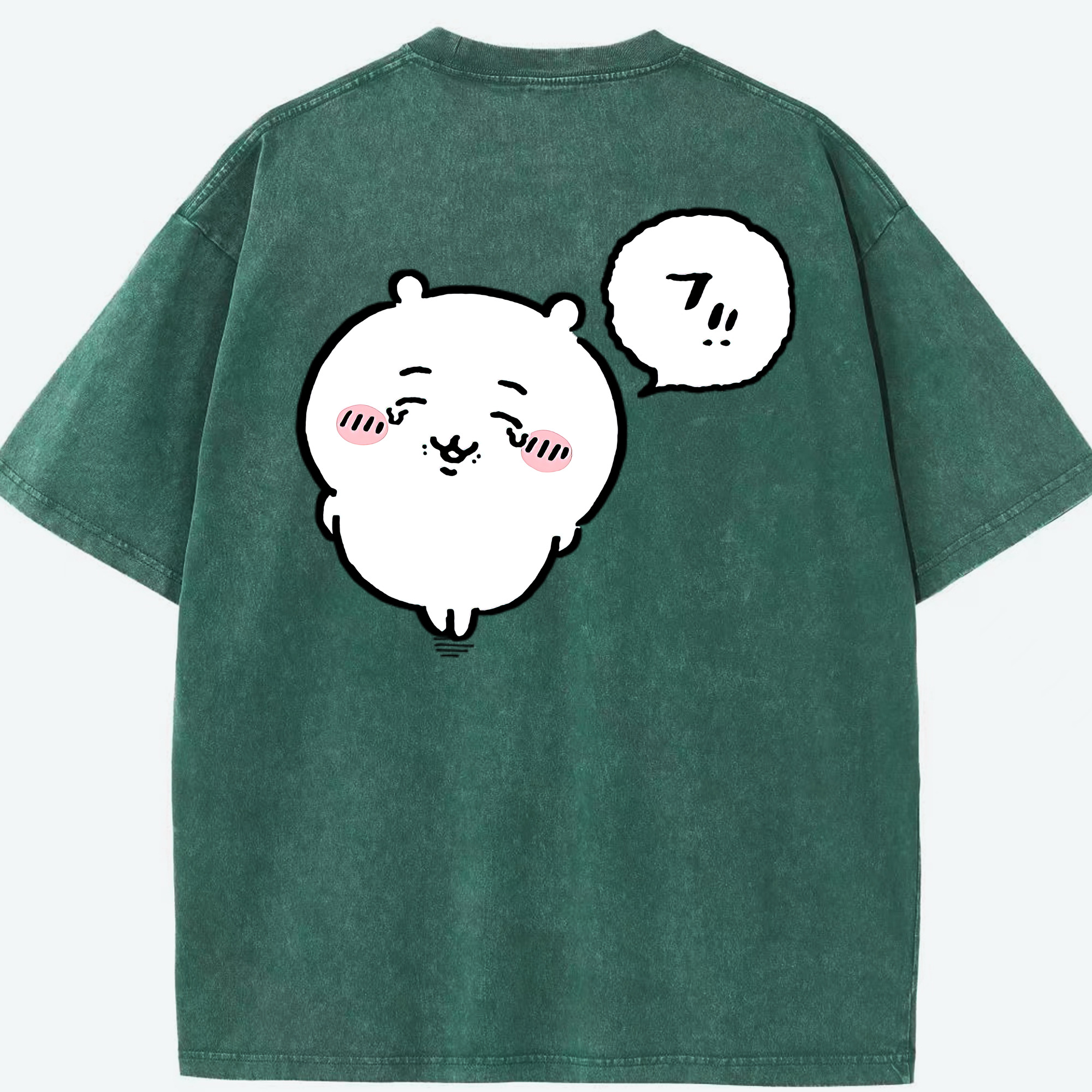 （画像用） ちいかわ ちいかわ Chii-kawa chiikawa 綿100% ヴィンテージ風 半袖Tシャツ（背面プリント）